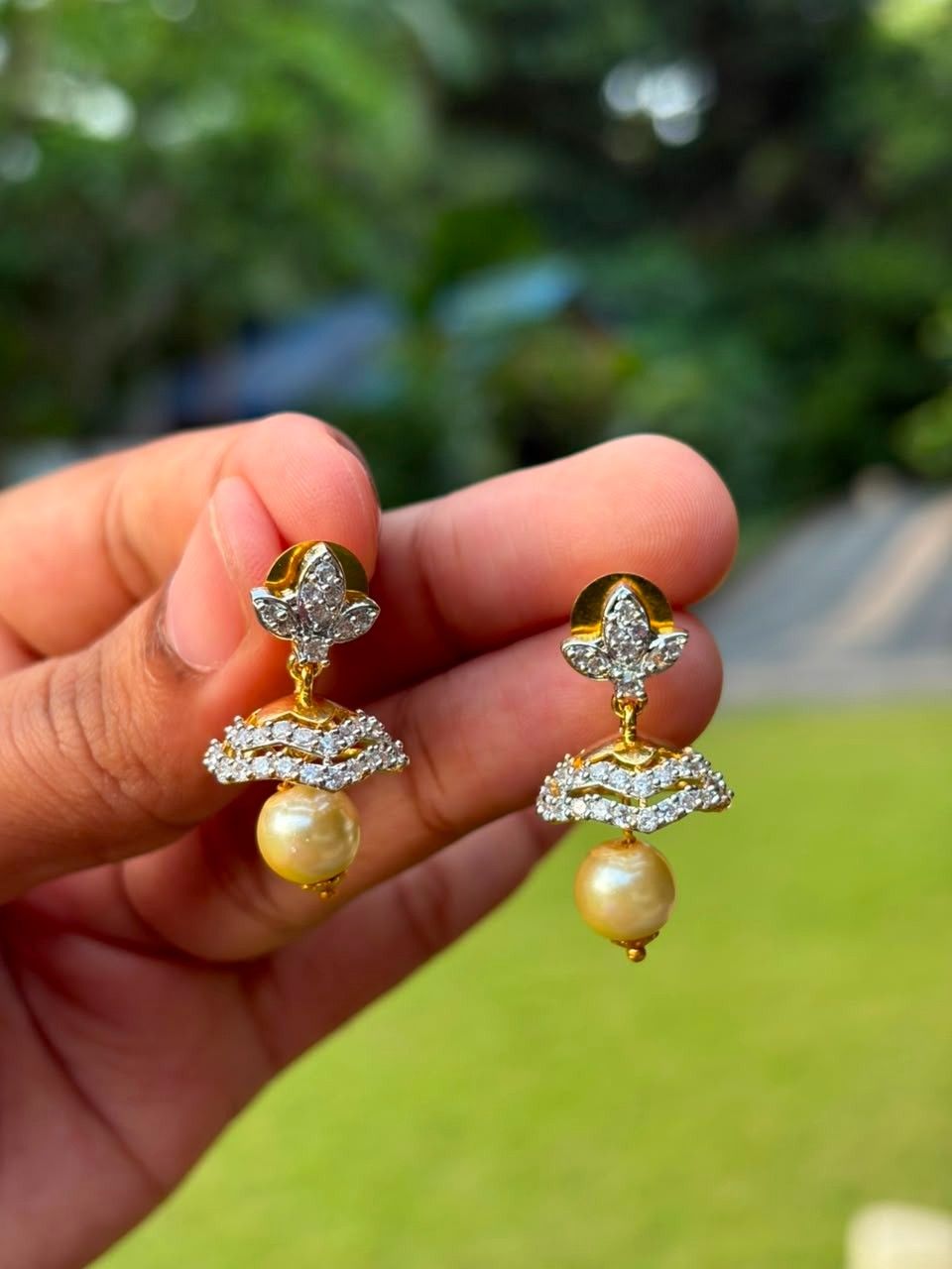 J0203 gj Polish Small jhumka