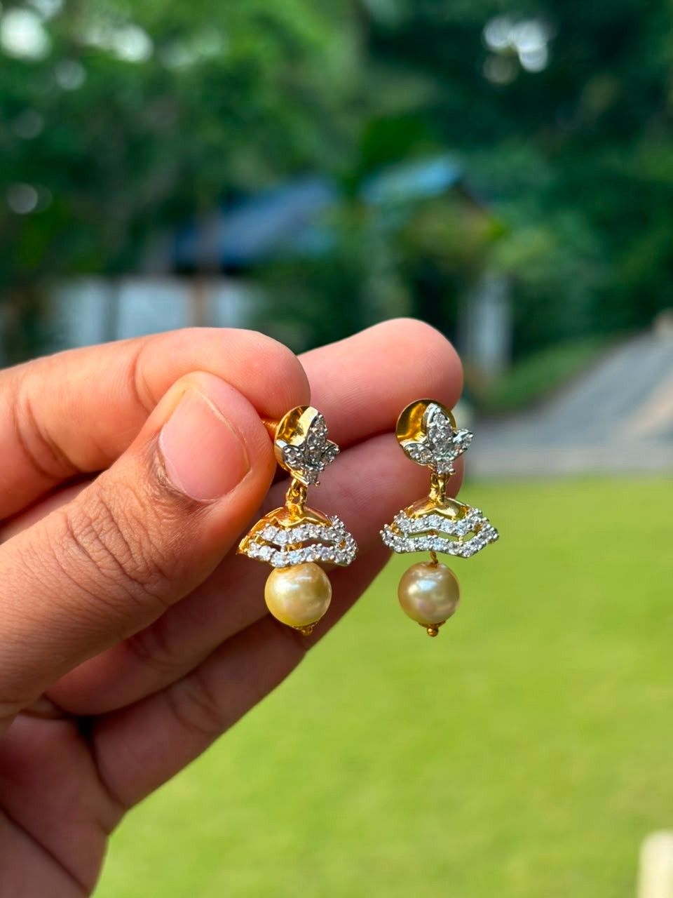J0203 gj Polish Small jhumka