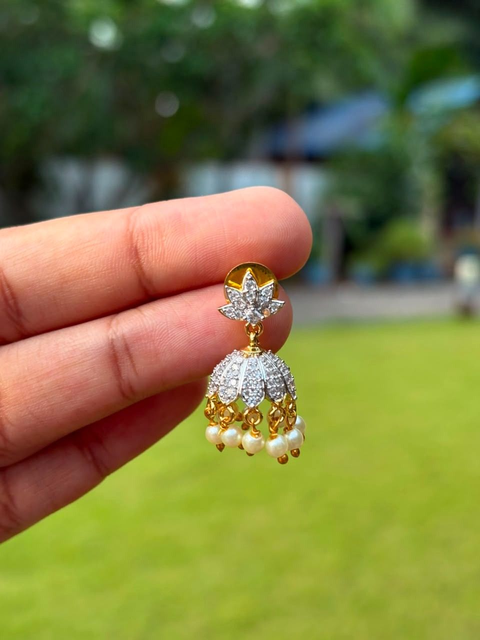J0204 GJ Polish Small size jhumka