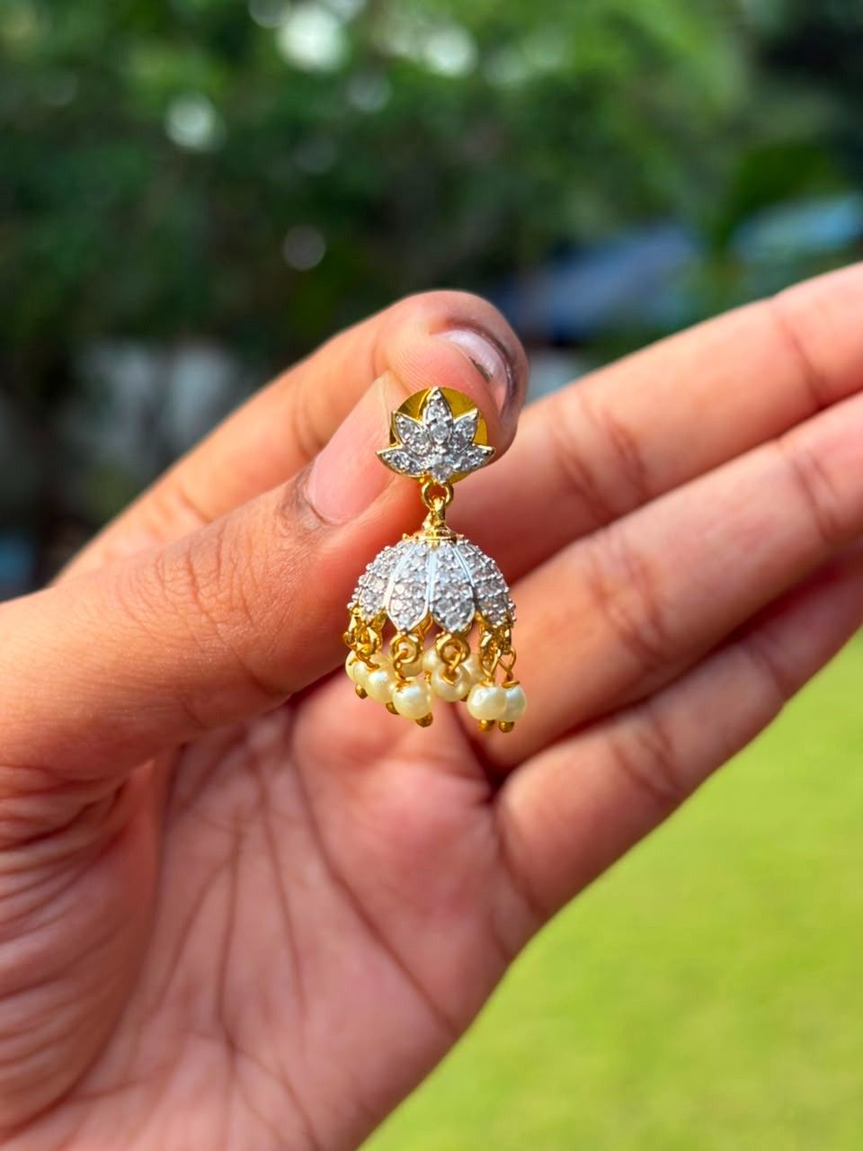 J0204 GJ Polish Small size jhumka