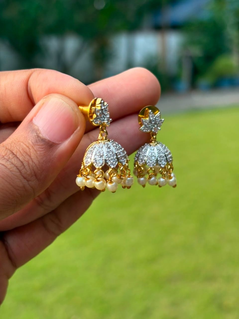 J0204 GJ Polish Small size jhumka
