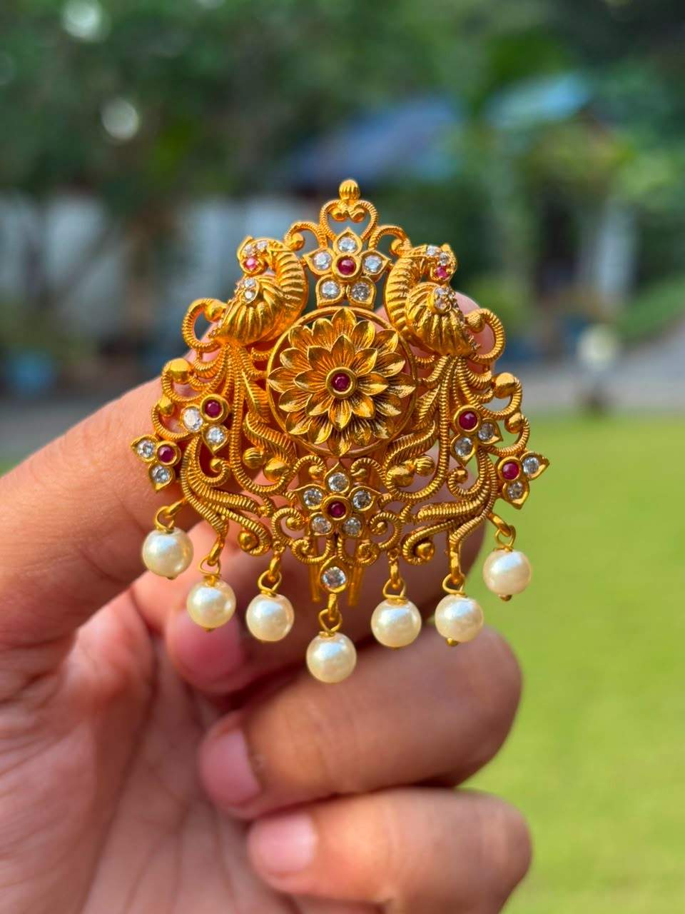 HA074 Floral Pattern Hair Pin