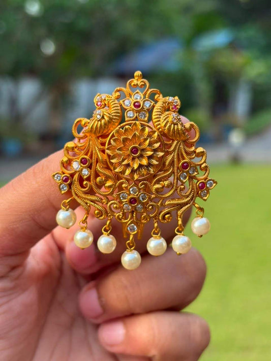 HA074 Floral Pattern Hair Pin