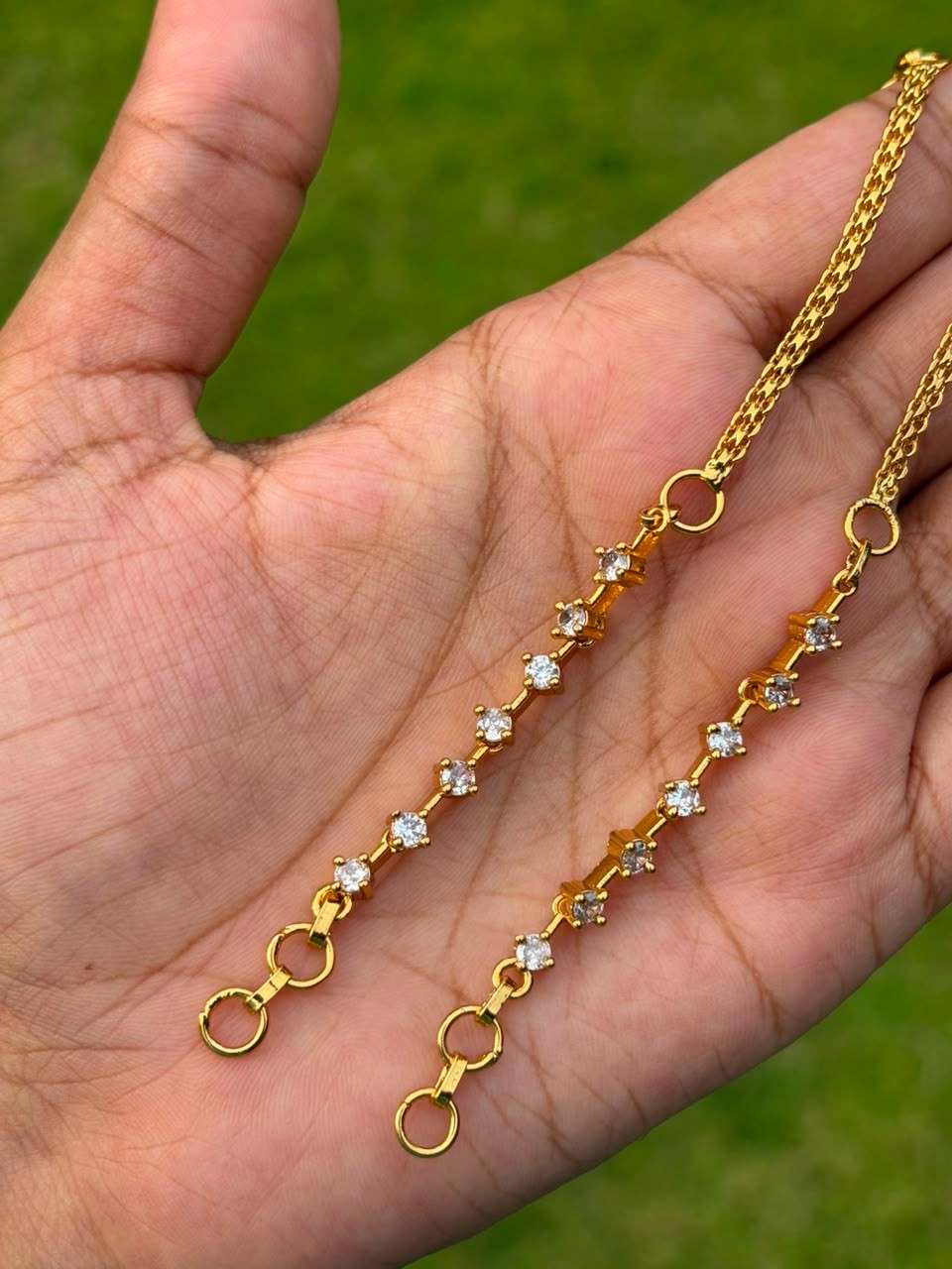 EC015 Stone Straight Ear chain