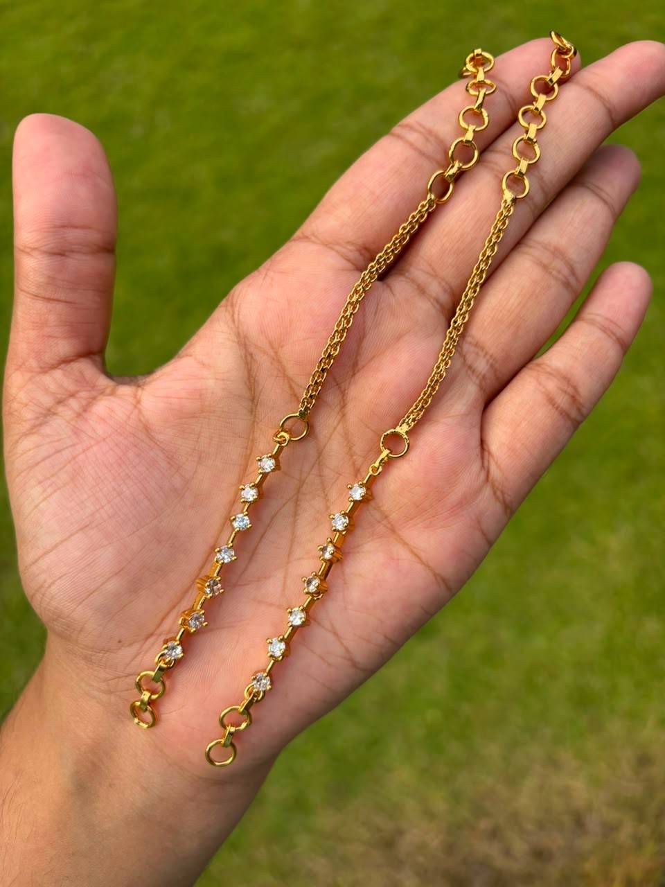 EC015 Stone Straight Ear chain