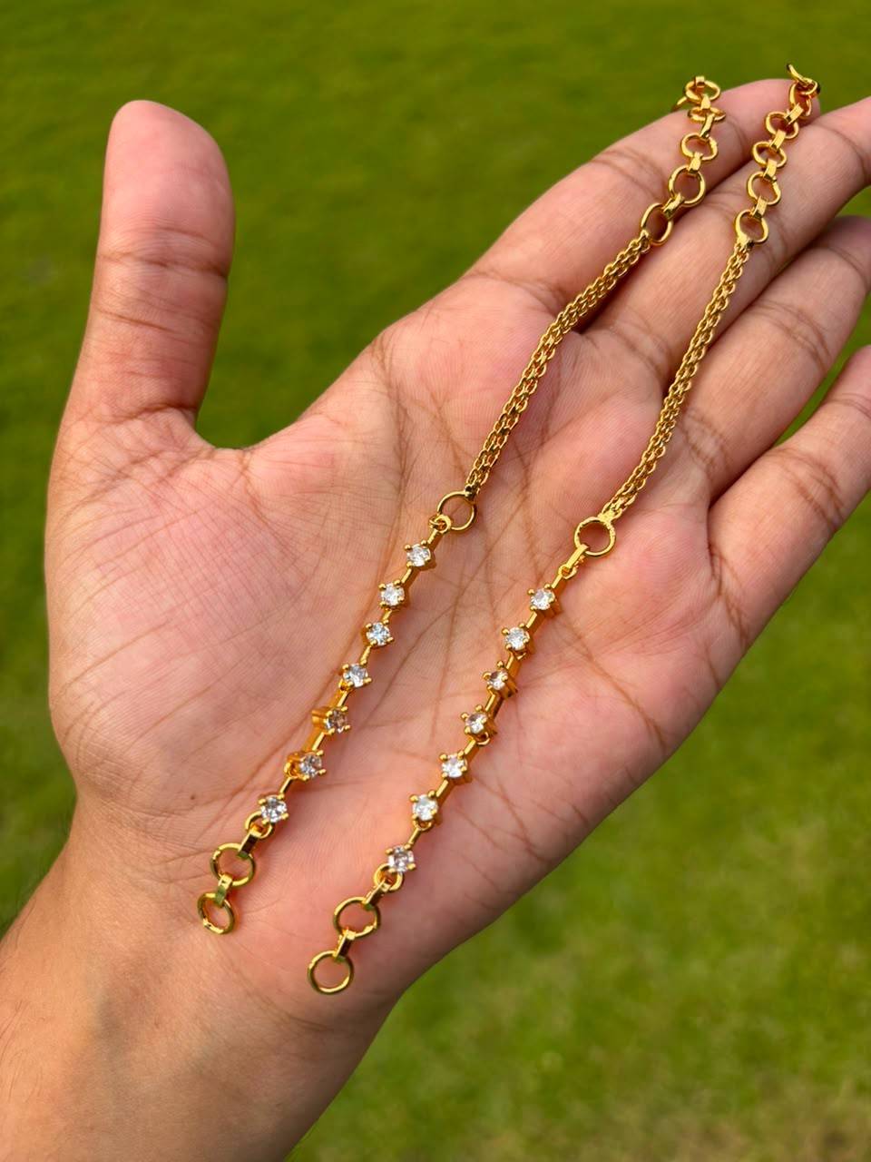 EC015 Stone Straight Ear chain