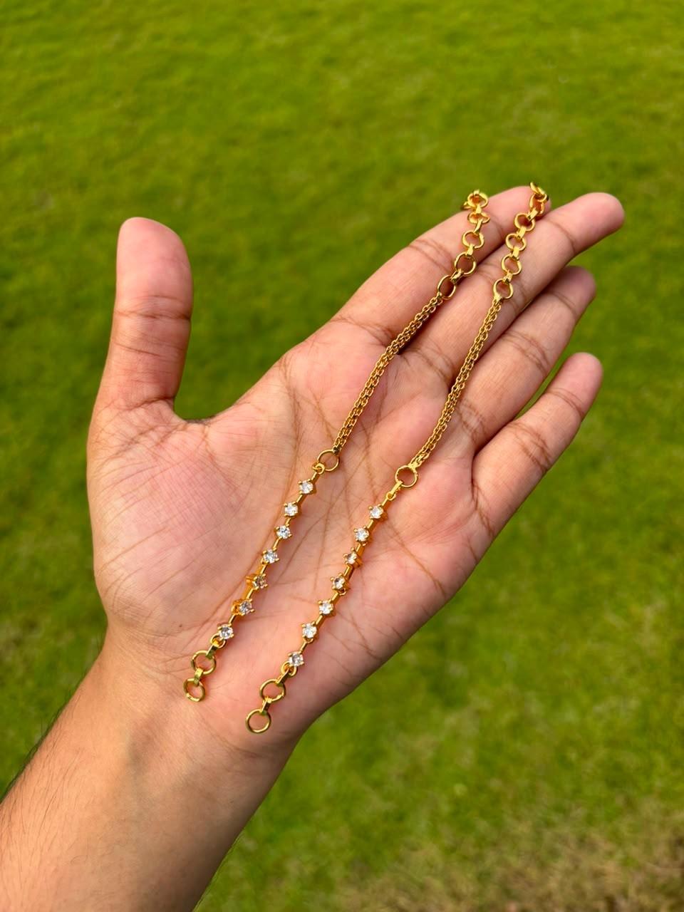 EC015 Stone Straight Ear chain