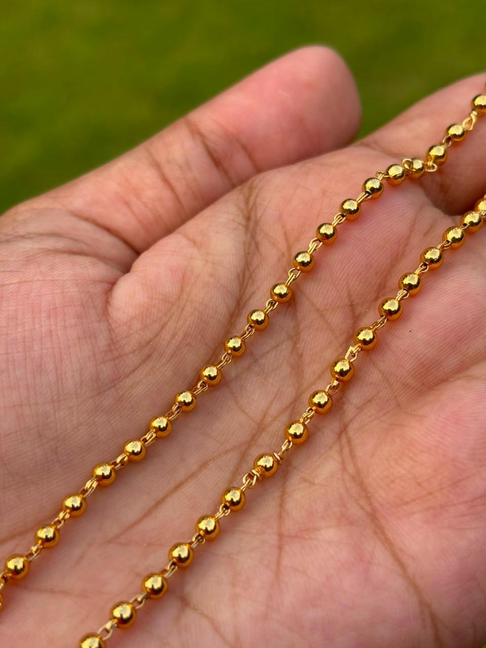 EC022 Premium Gold Bead Single line Mattal