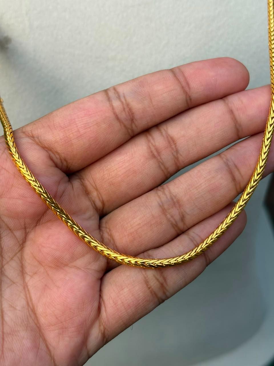 NOTE 2 WEEKS TO DISPATCH UNDER MAKING CAN PREBOOK HERE  C026 Microplated Navaratnam  Mogappu chain 30 inches