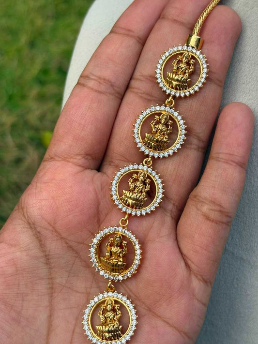 C025 Microplated Lakshmi Mogappu chain
