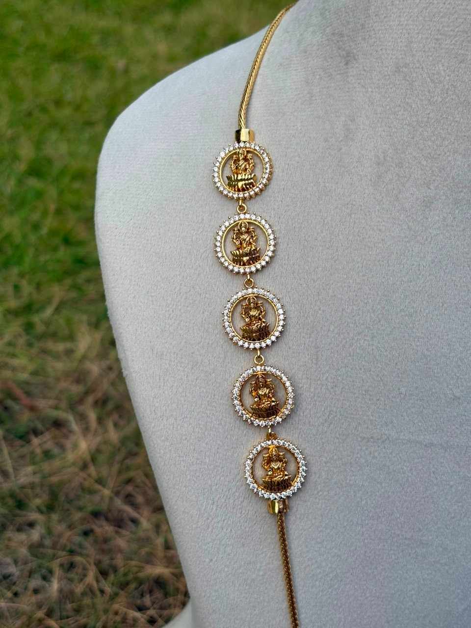 C025 Microplated Lakshmi Mogappu chain