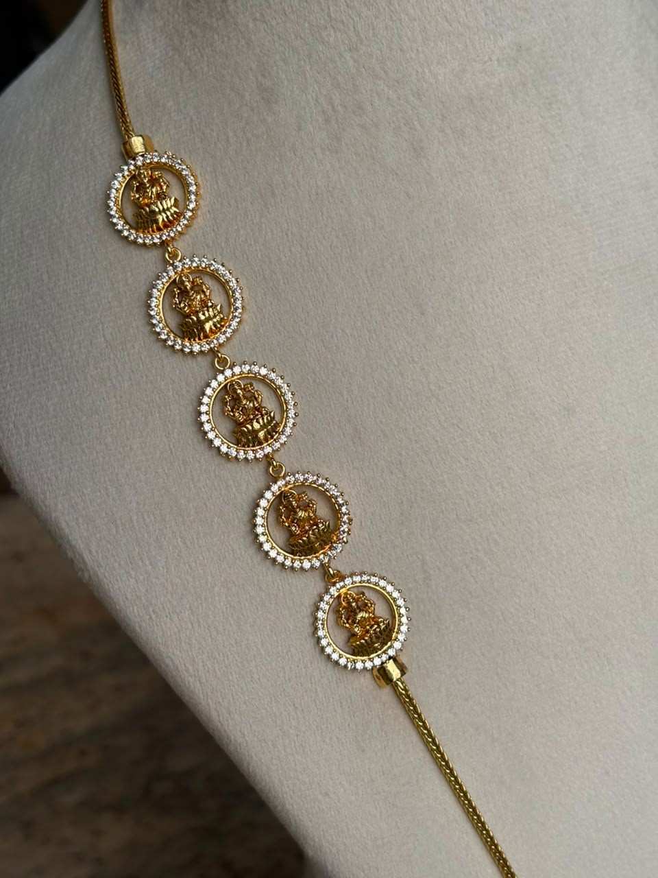 C025 Microplated Lakshmi Mogappu chain