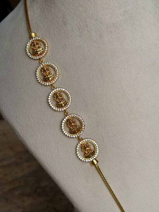 C025 Microplated Lakshmi Mogappu chain