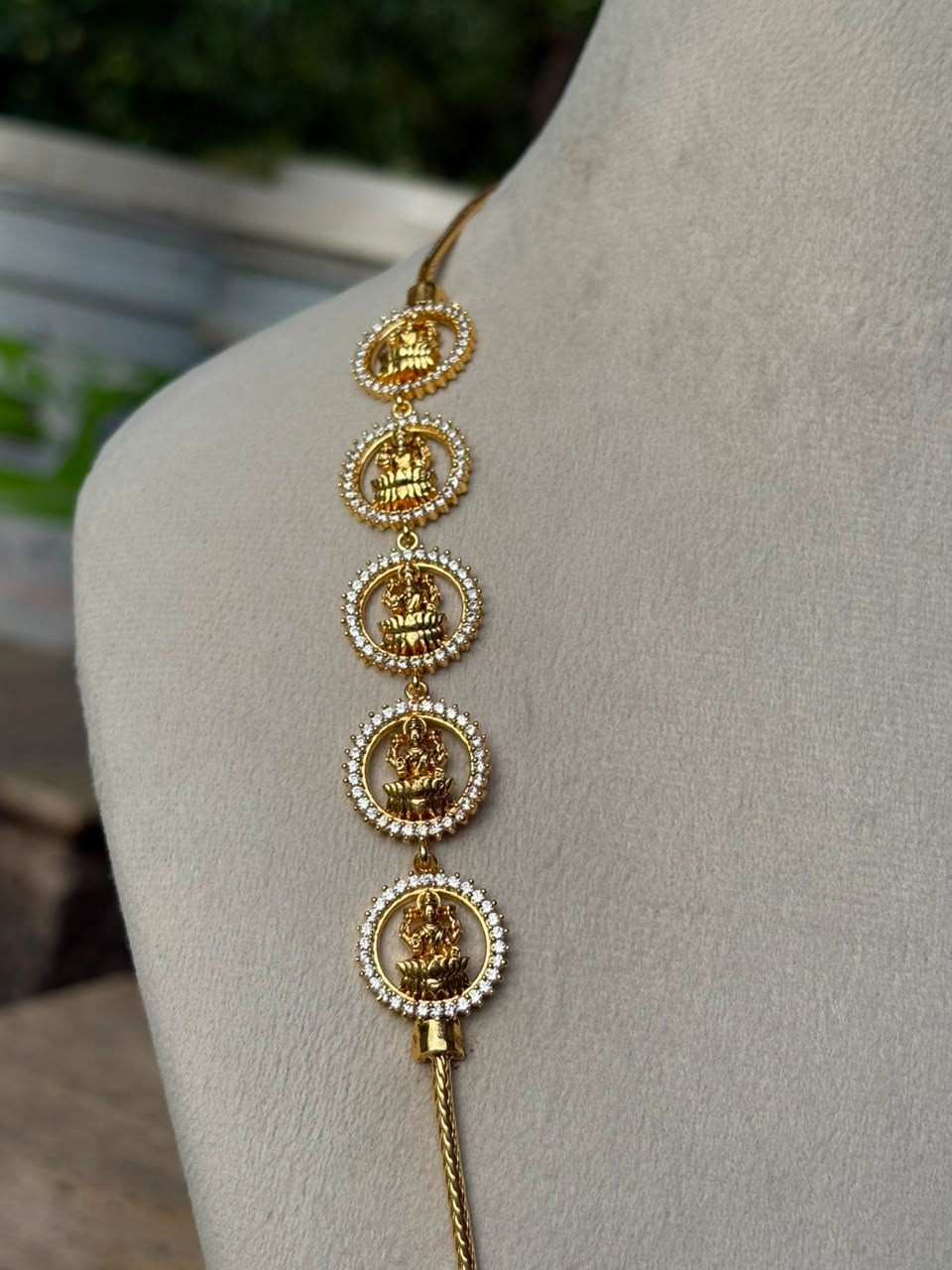 C025 Microplated Lakshmi Mogappu chain