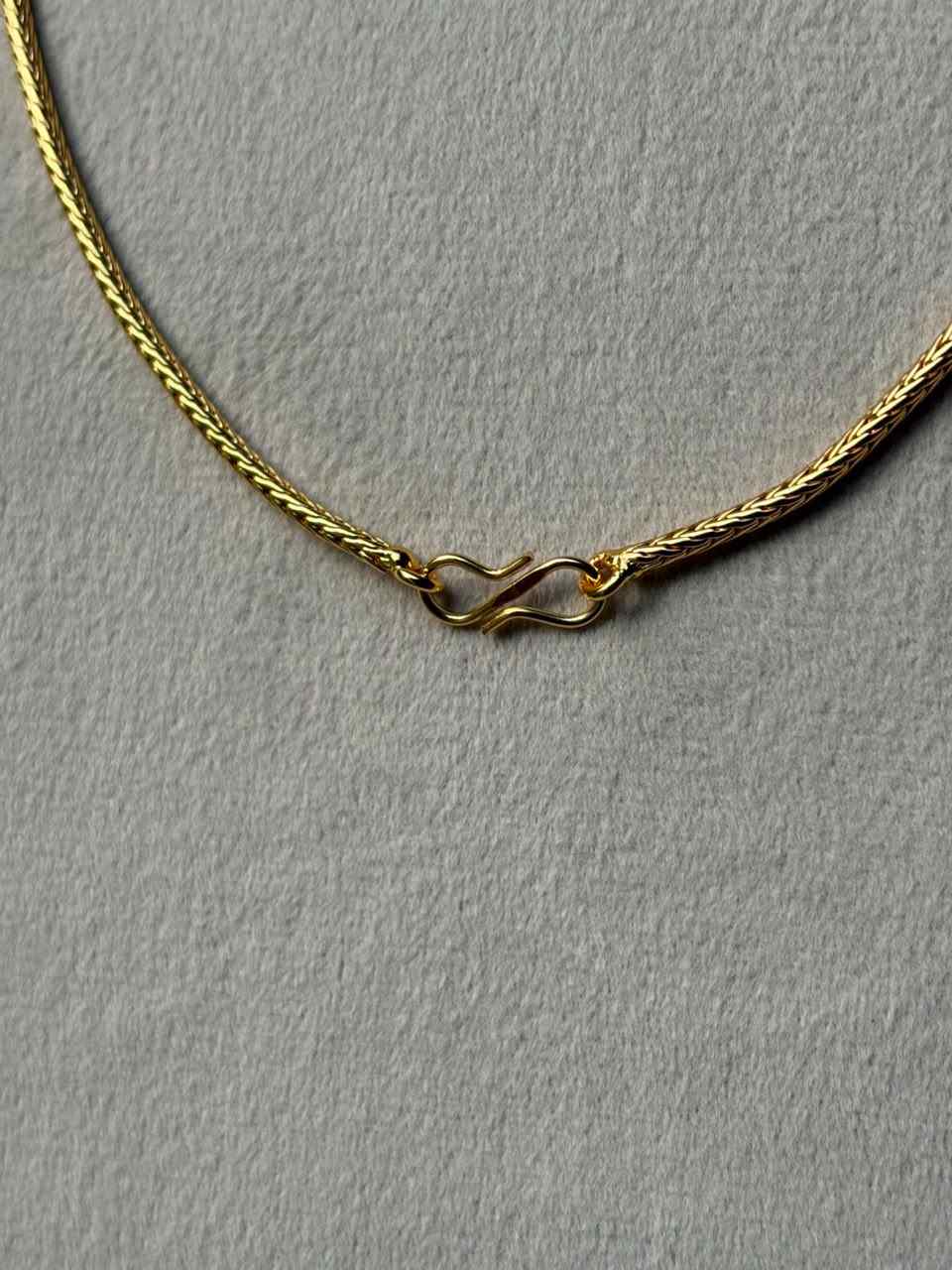 C025 Microplated Lakshmi Mogappu chain