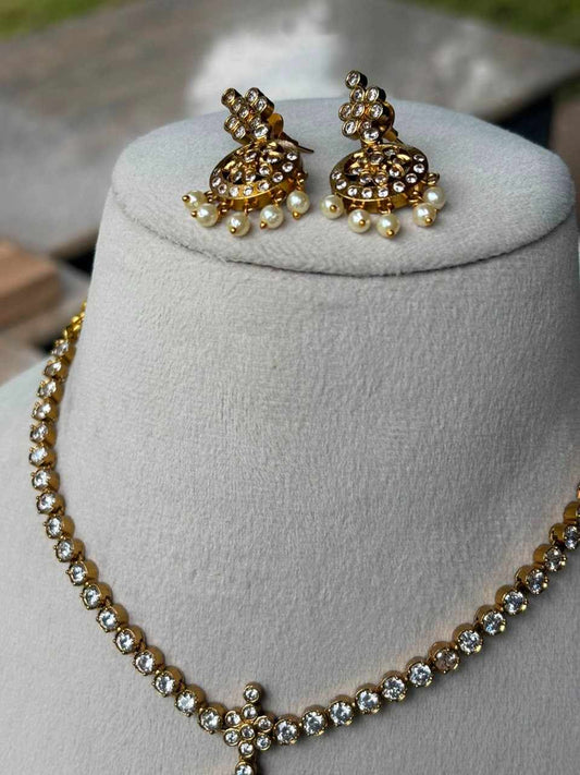 N0119 Traditional 80's Attigai Necklace