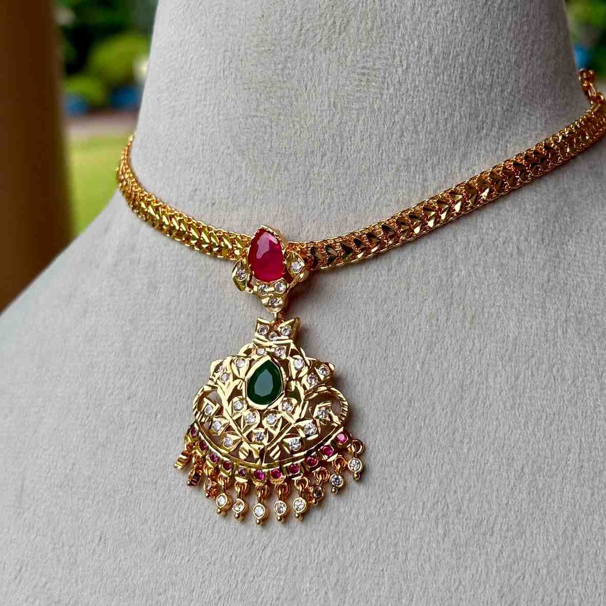 N0107 Traditional 80's Model Attigai ONLY  Necklace