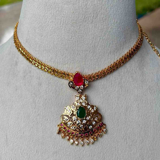 N0107 Traditional 80's Model Attigai ONLY  Necklace