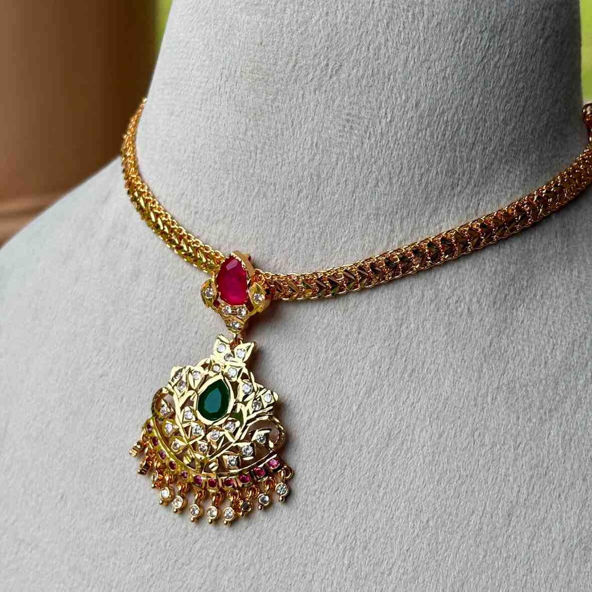 N0107 Traditional 80's Model Attigai ONLY  Necklace