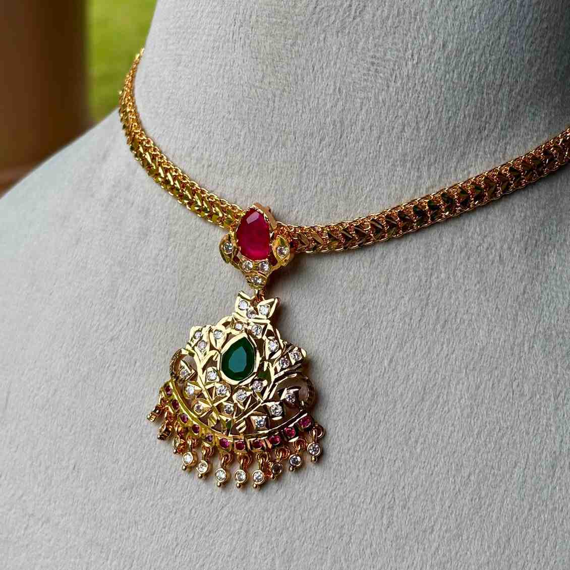 N0107 Traditional 80's Model Attigai ONLY  Necklace