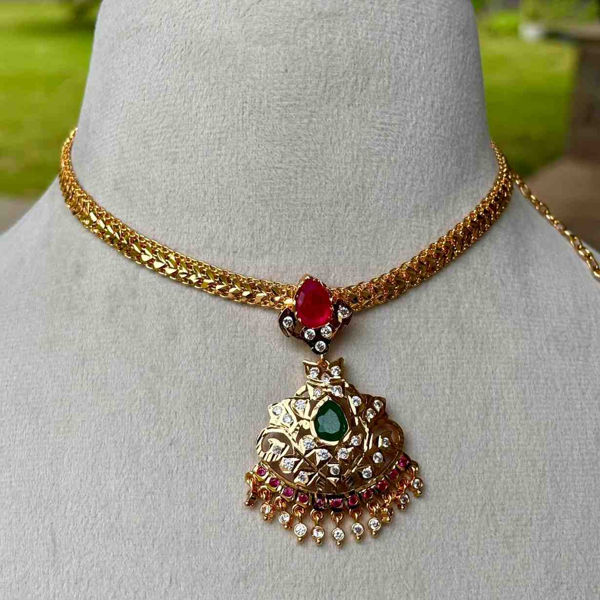 N0107 Traditional 80's Model Attigai ONLY  Necklace