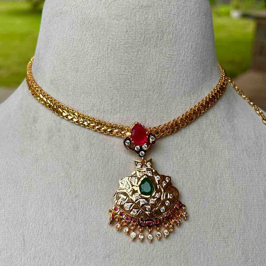 N0107 Traditional 80's Model Attigai ONLY  Necklace