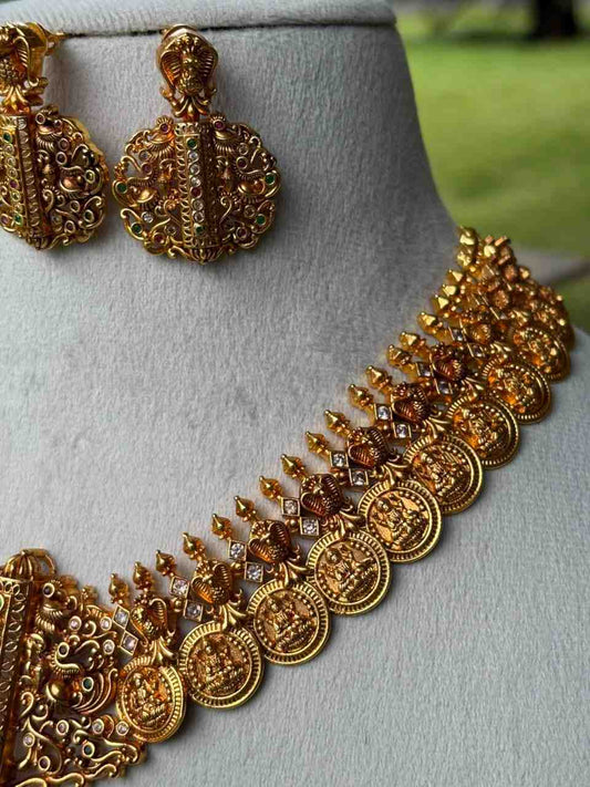 N0153 Premium Quality Traditional Lakshmi Grand Kasu mala