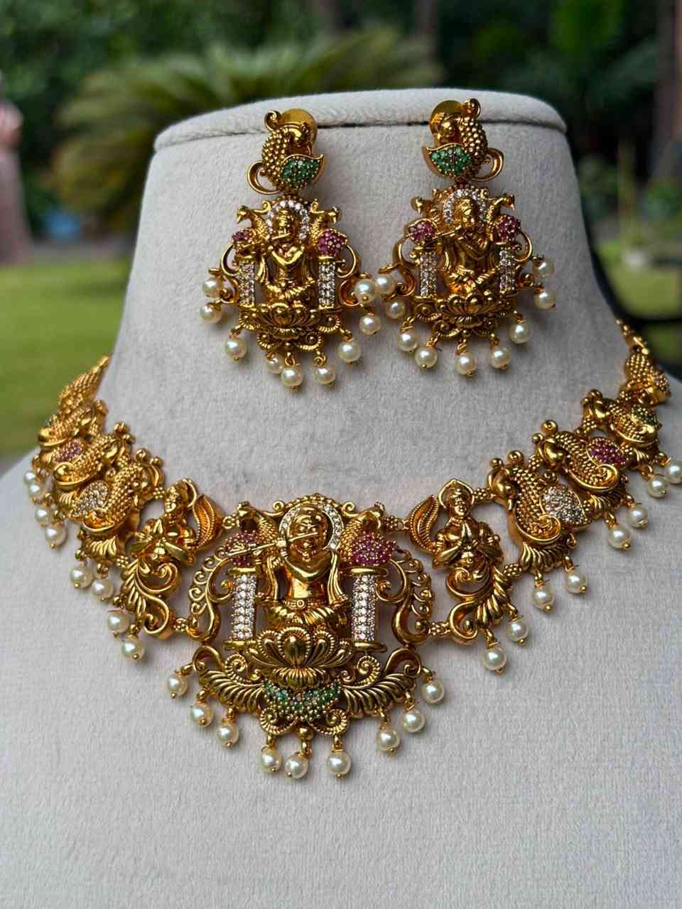 N0205 Premium Quality Temple Collection Necklace