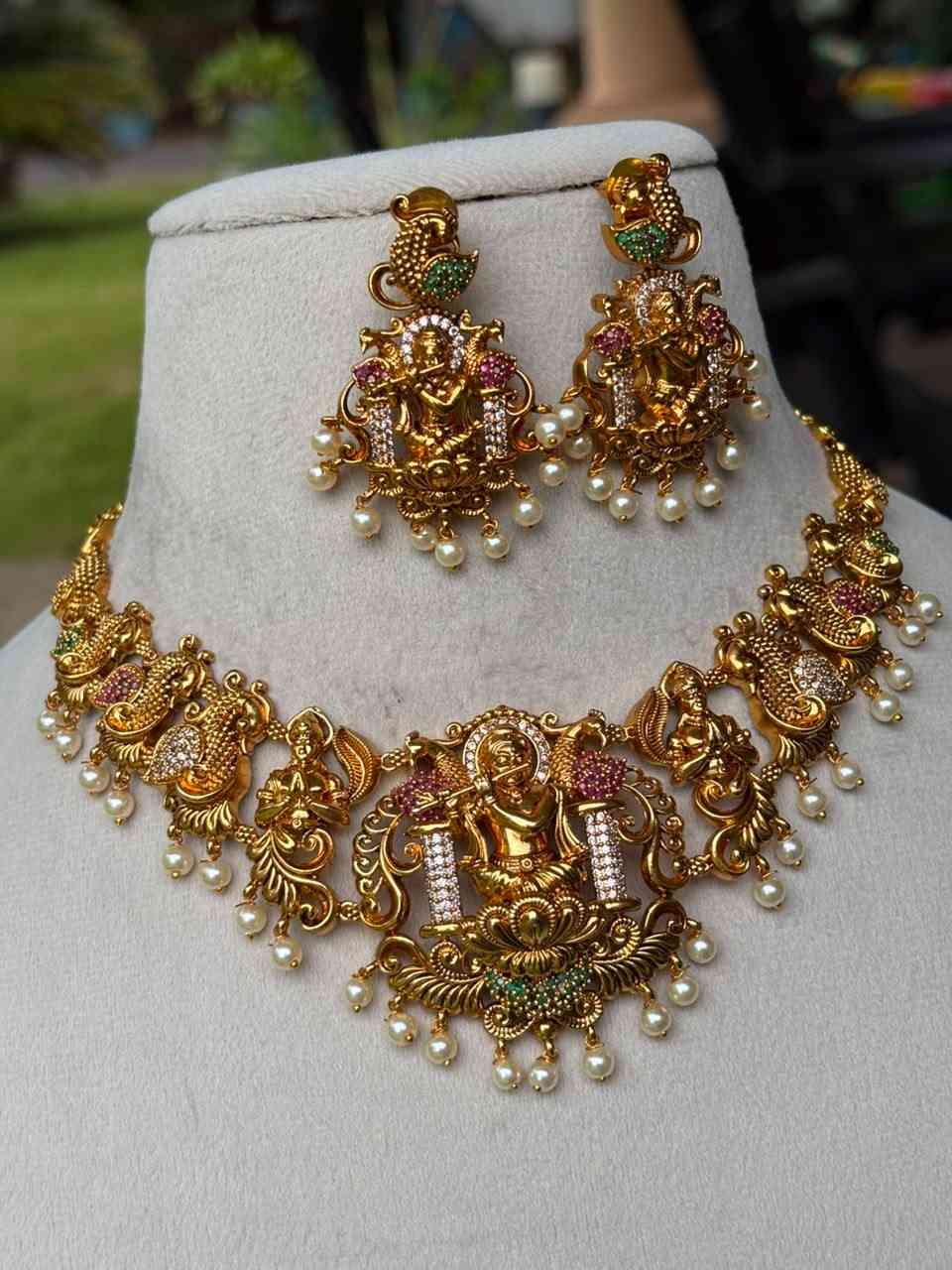N0205 Premium Quality Temple Collection Necklace