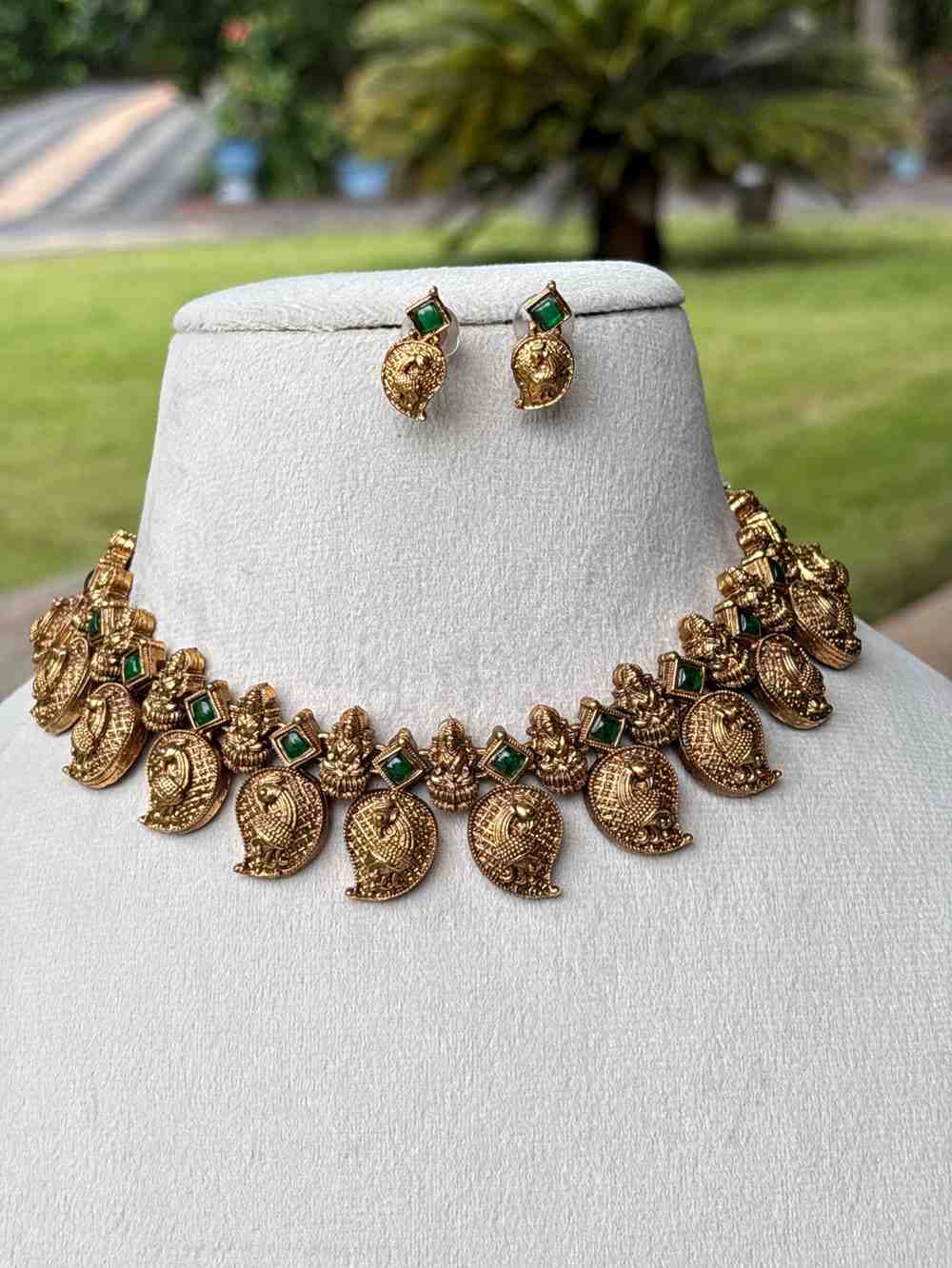 Matte finish Manga Lakshmi Necklace N0219-CJ21