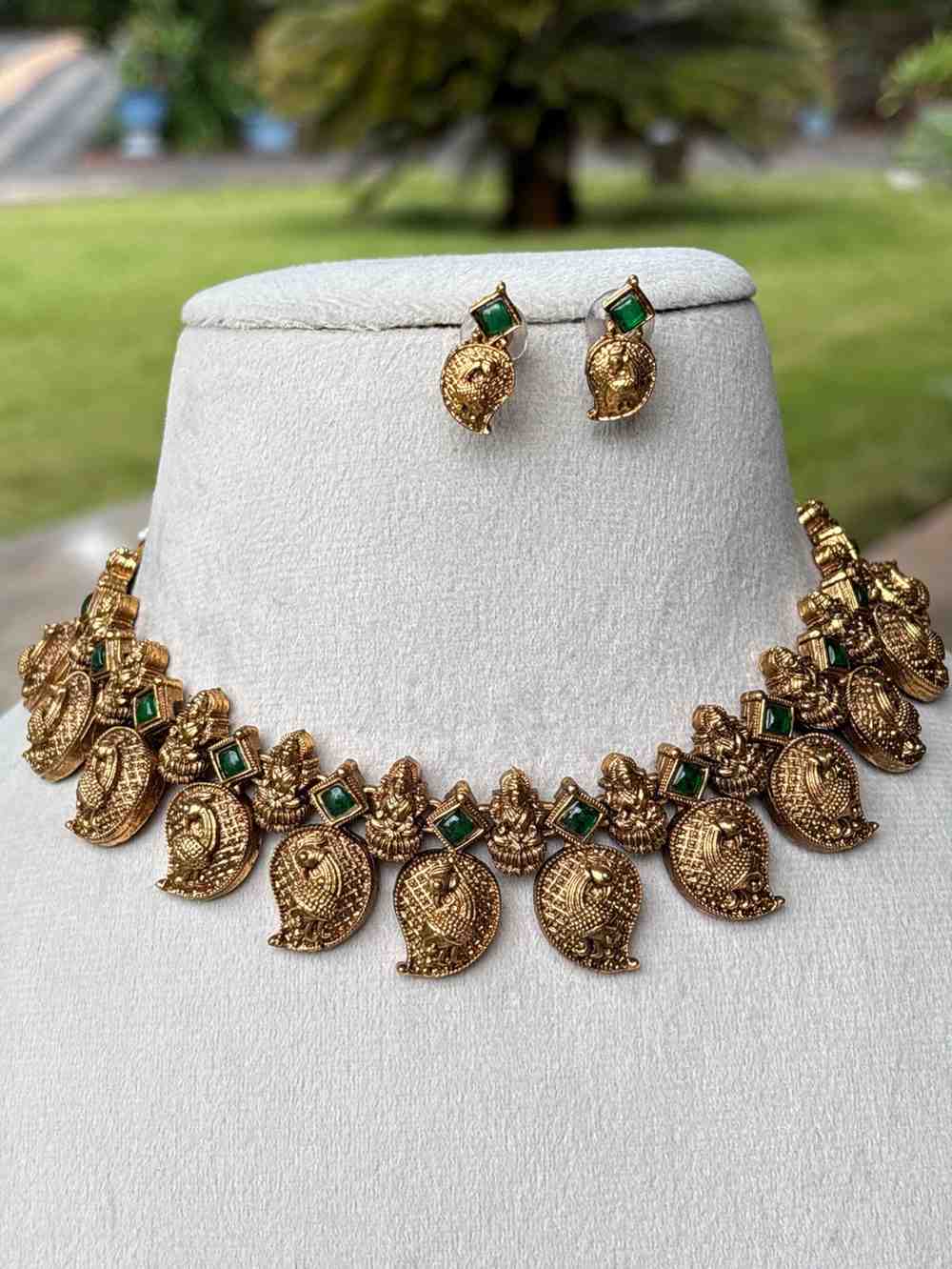 Matte finish Manga Lakshmi Necklace N0219-CJ21