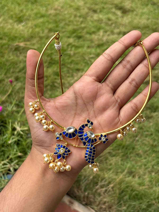 N0323 Hasli Jadau kundan Statement necklace