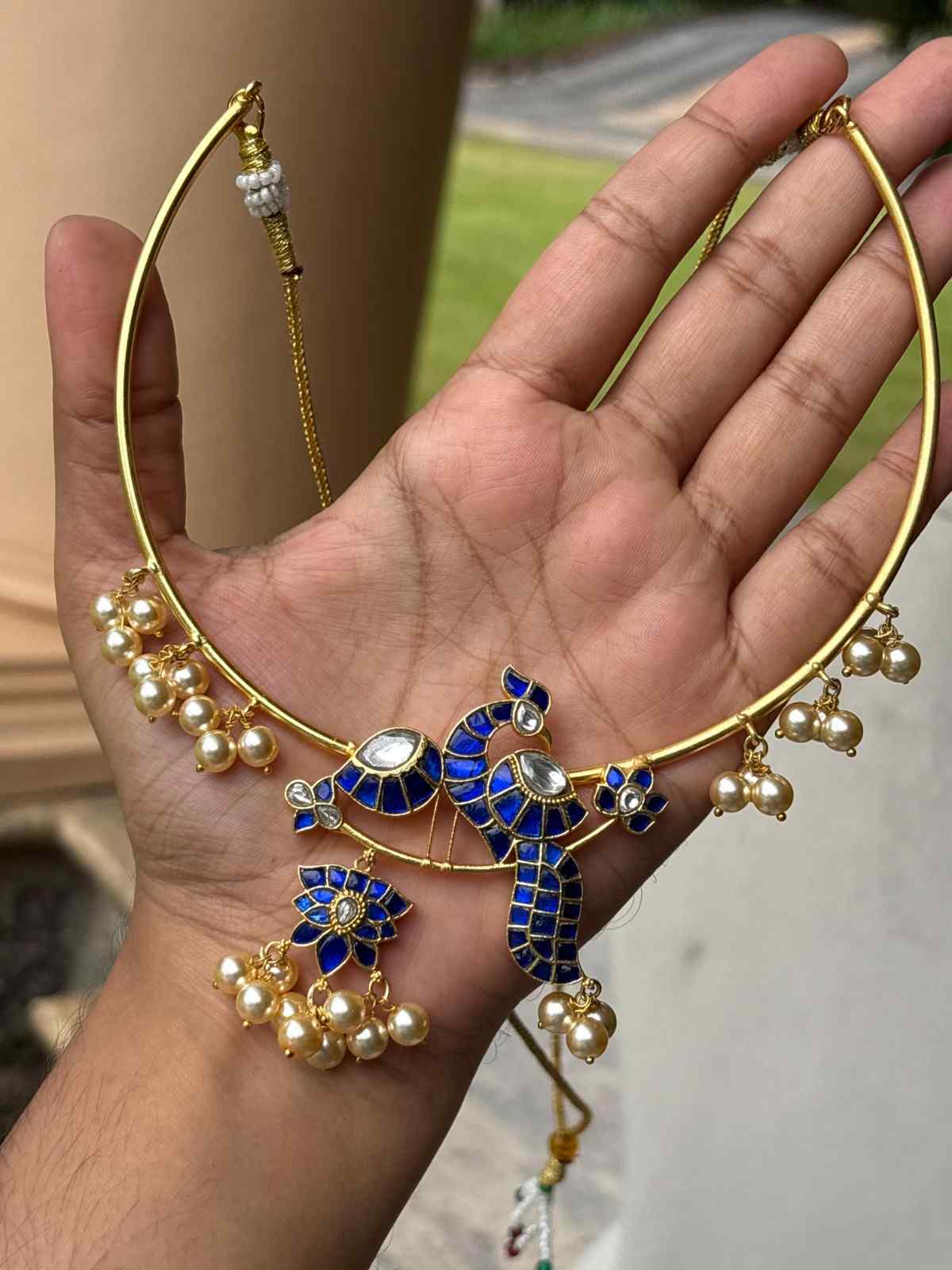 N0323 Hasli Jadau kundan Statement necklace