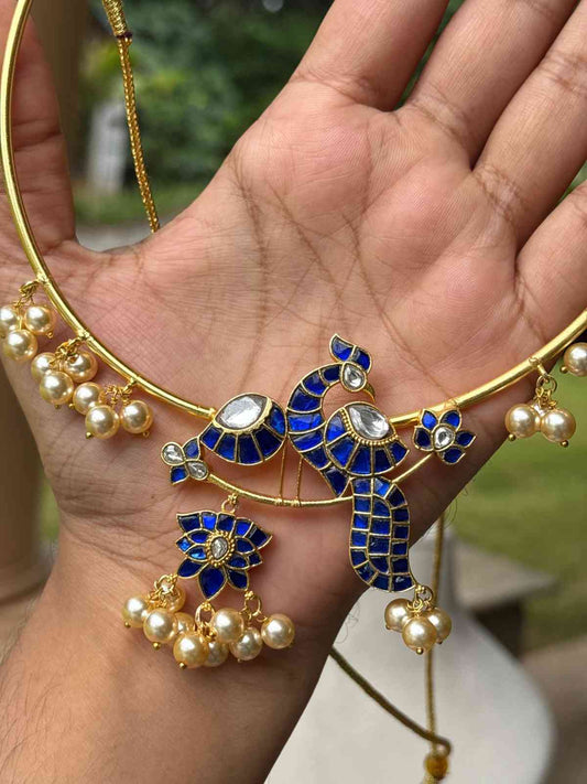 N0323 Hasli Jadau kundan Statement necklace