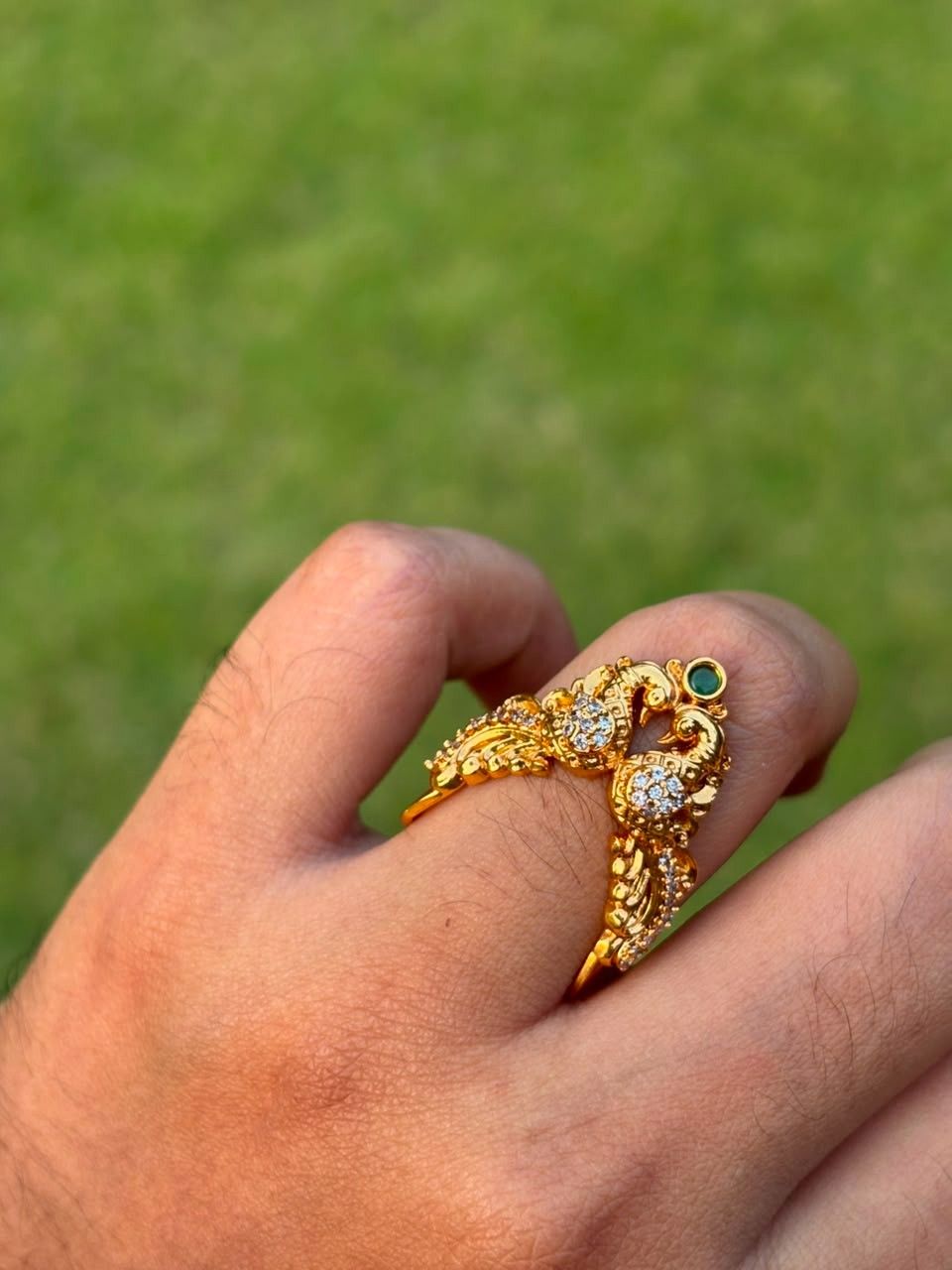 R0002  Peacock Vangi Ring