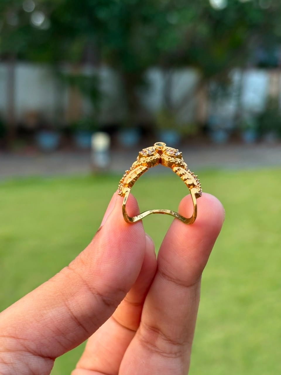 R0002  Peacock Vangi Ring