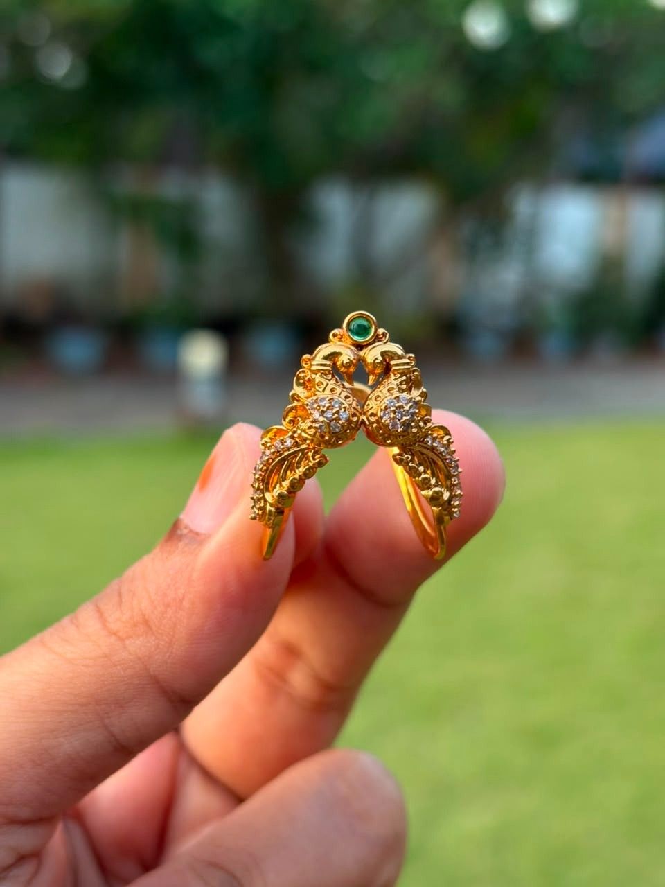 R0002  Peacock Vangi Ring