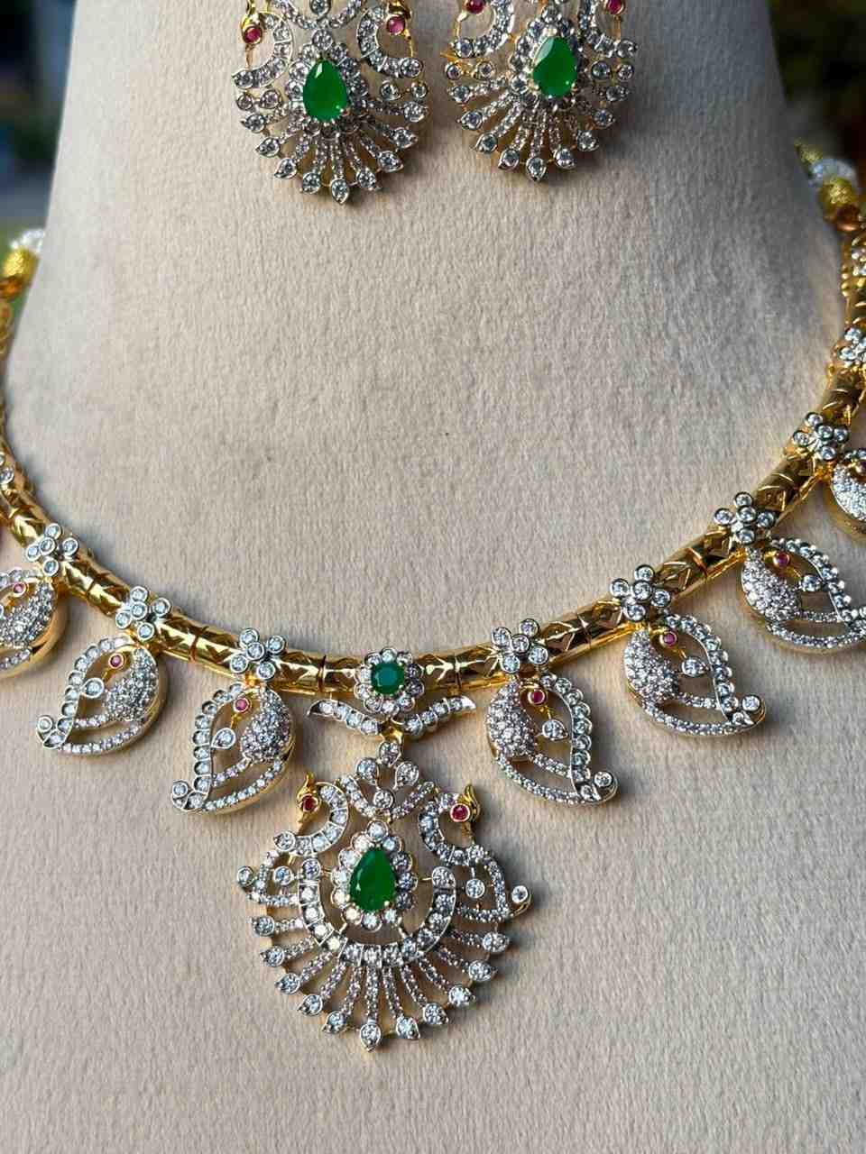N0327 Dual Tone GJ Polish Hasli Necklace