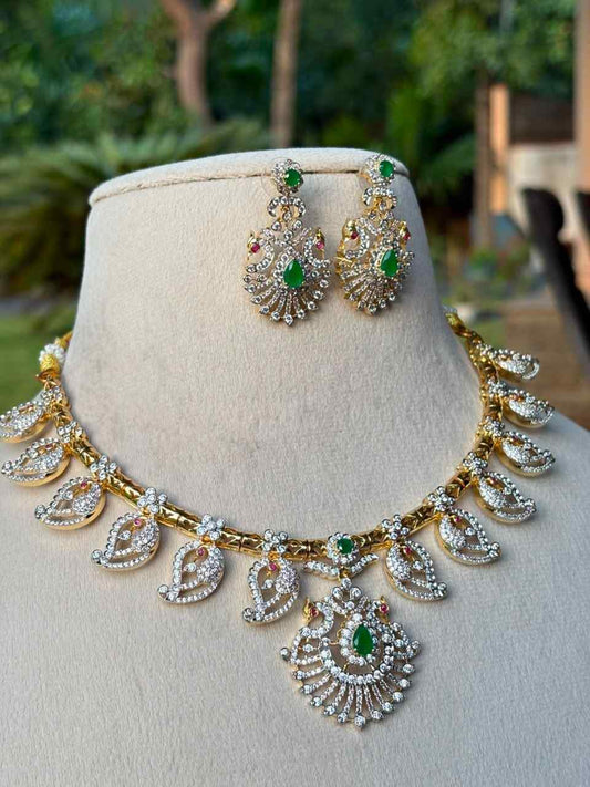 N0327 Dual Tone GJ Polish Hasli Necklace