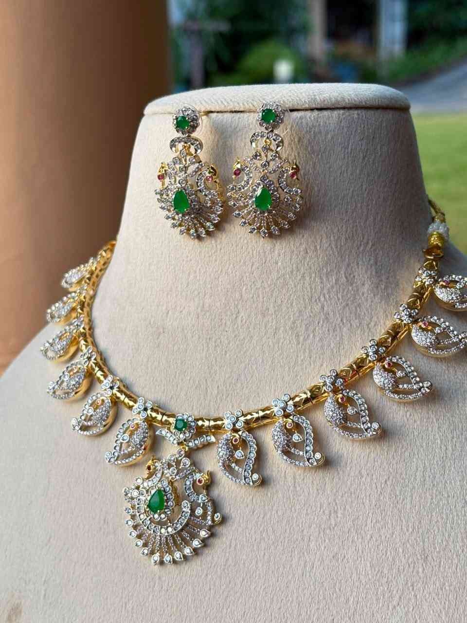 N0327 Dual Tone GJ Polish Hasli Necklace