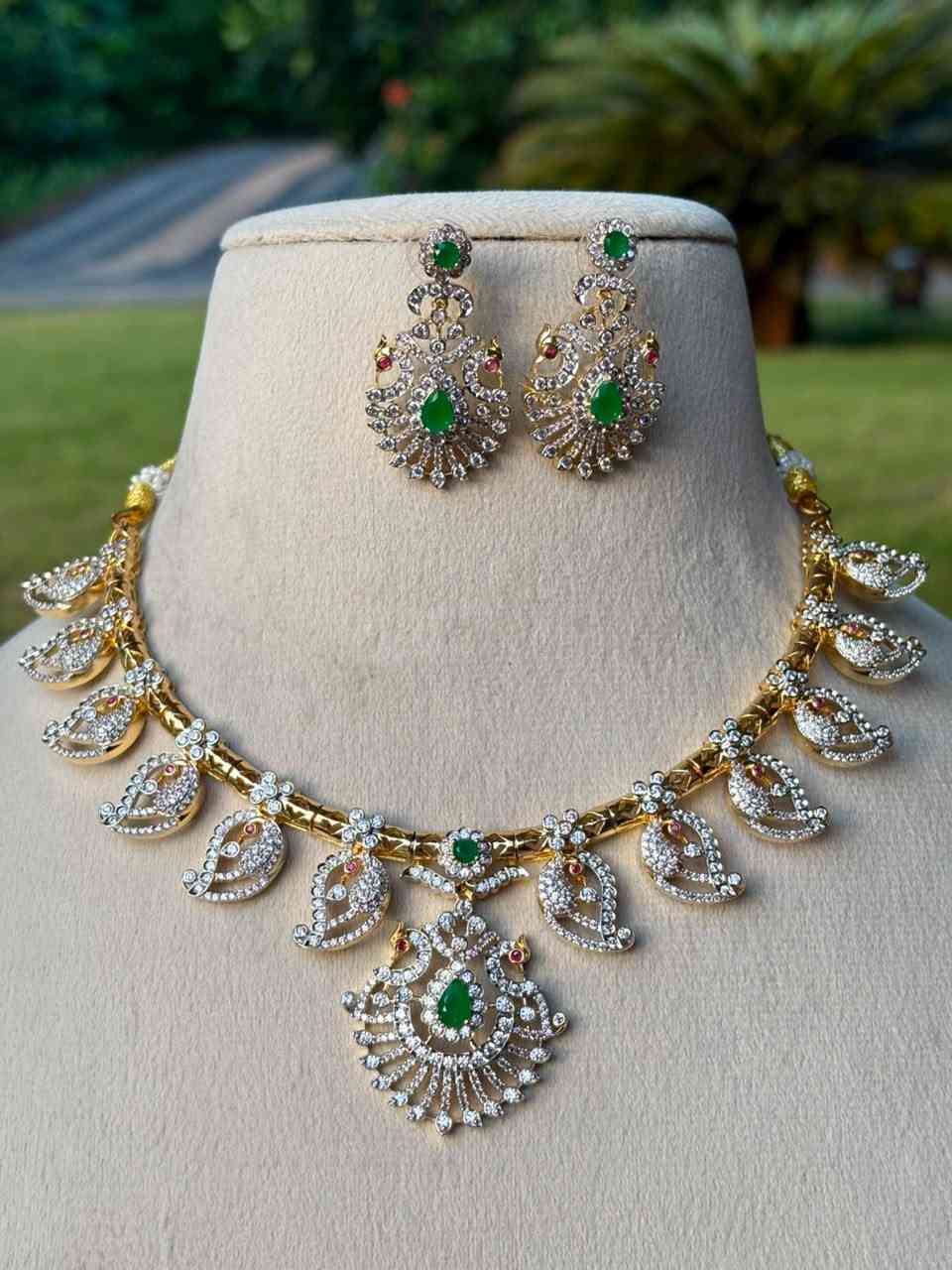 N0327 Dual Tone GJ Polish Hasli Necklace