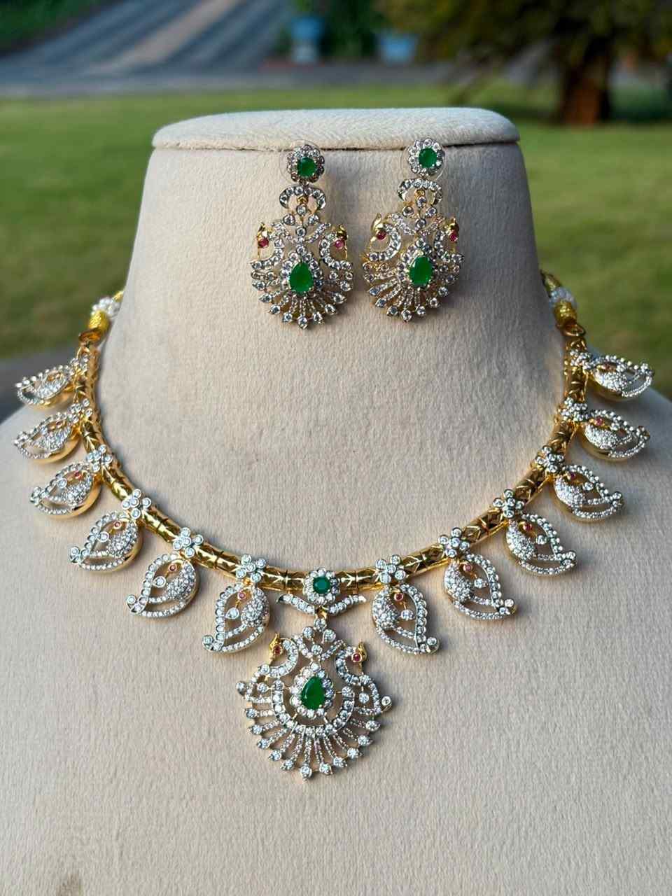 N0327 Dual Tone GJ Polish Hasli Necklace