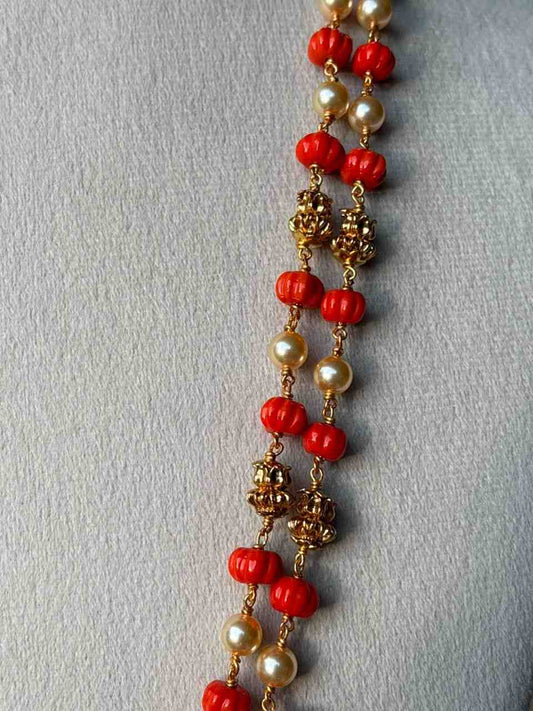 H0032 Premium Quality Coral Bead Haram