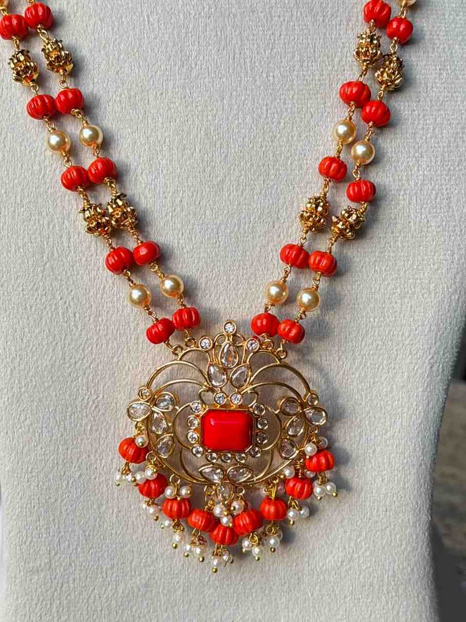 H0032 Premium Quality Coral Bead Haram