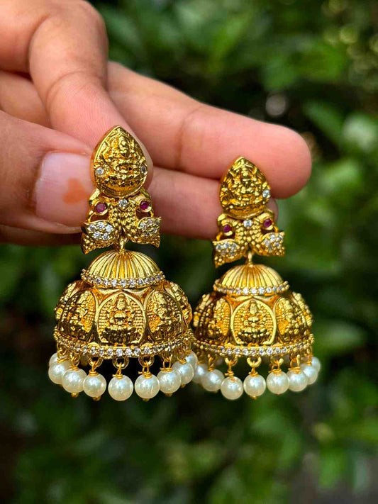 J0018 Premium Lakshmi Jhumka