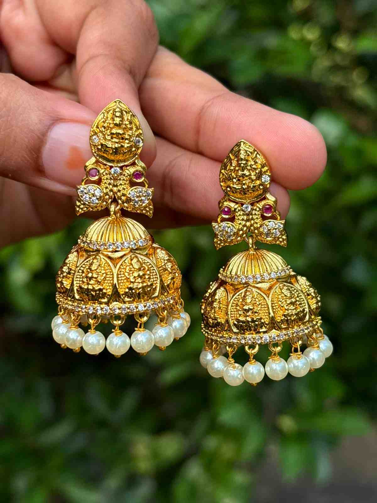 J0018 Premium Lakshmi Jhumka