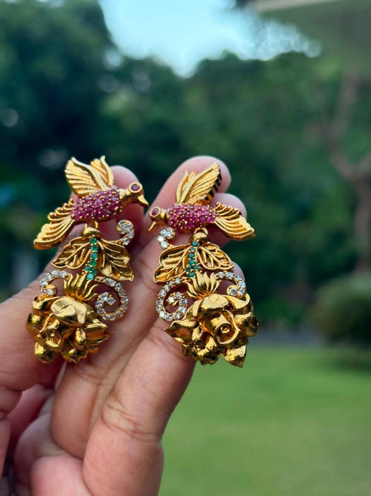 J0241 Bird Earrings