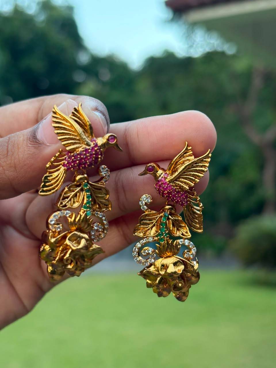 J0241 Bird Earrings