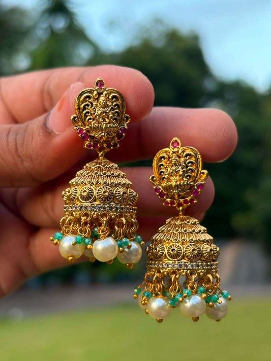 J0034 Premium Quality Lakshmi Jhumka