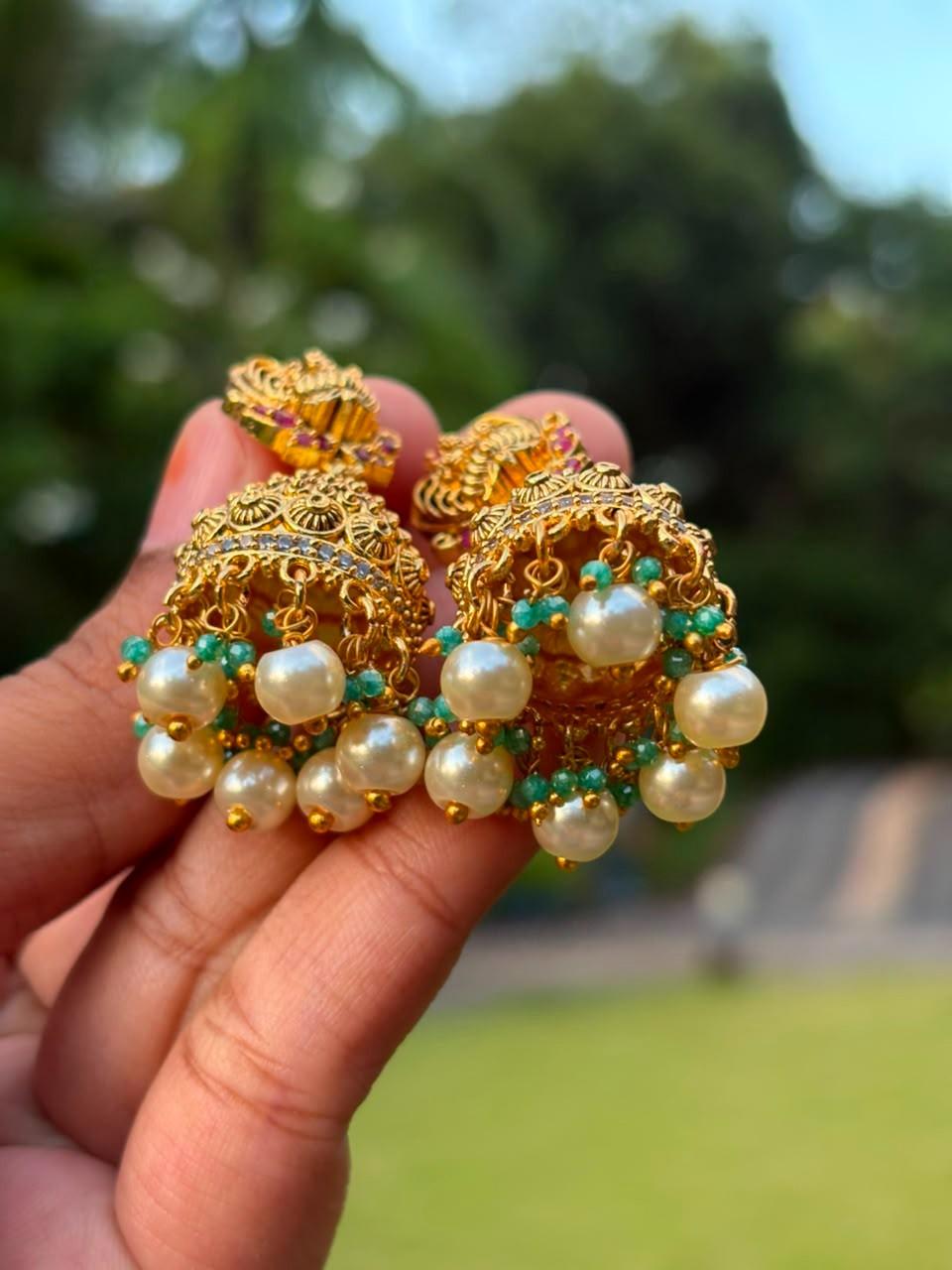 J0034 Premium Quality Lakshmi Jhumka